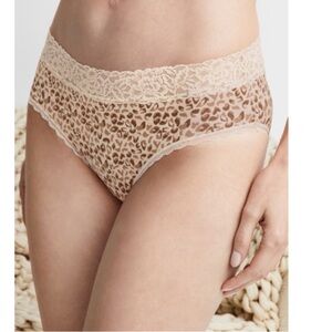 State of Day Leopard Lace Bralette & Hipster Set NWT Size XS